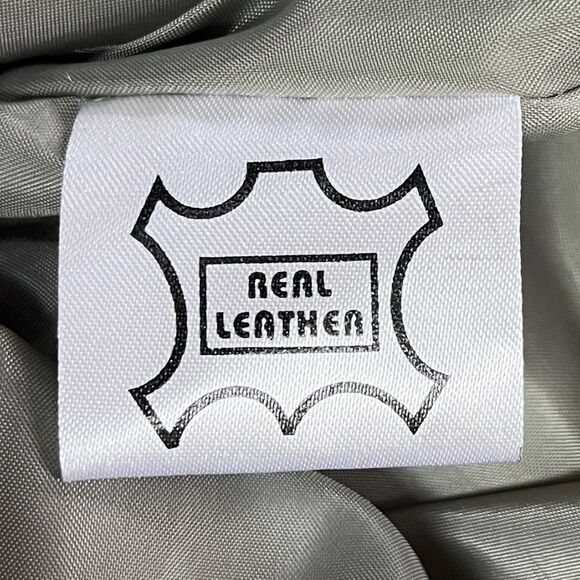 Vintage CIGNO NERO Green Real Leather Sleeveless Sheath Dress Women's Size EU 34 - Picture 4 of 9